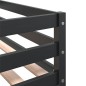 vidaXL Etagenbett mit Vorhängen Weiß & Schwarz 90x190 cm Kiefernholz vidaXL Etagenbett mit Vorhängen Weiß & Schwarz 90x190 cm Kiefernholz