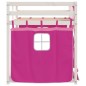 vidaXL Etagenbett mit Vorhängen Rosa 80x200 cm Massivholz Kiefer vidaXL Etagenbett mit Vorhängen Rosa 80x200 cm Massivholz Kiefer