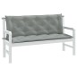vidaXL Gartenbank-Auflagen 2 Stk. Melange Hellgrau 150x50x7 cm Stoff vidaXL Gartenbank-Auflagen 2 Stk. Melange Hellgrau 150x50x7 cm Stoff