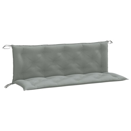 vidaXL Gartenbank-Auflagen 2 Stk. Melange Hellgrau 150x50x7 cm Stoff