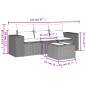 vidaXL 4-tlg. Garten-Sofagarnitur mit Kissen Braun Poly Rattan vidaXL 4-tlg. Garten-Sofagarnitur mit Kissen Braun Poly Rattan