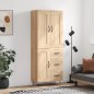 vidaXL Highboard Sonoma-Eiche 69,5x34x180 cm Holzwerkstoff vidaXL Highboard Sonoma-Eiche 69,5x34x180 cm Holzwerkstoff