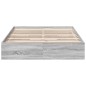 vidaXL Bettgestell mit Schubladen Grau Sonoma 140x190 cm Holzwerkstoff vidaXL Bettgestell mit Schubladen Grau Sonoma 140x190 cm Holzwerkstoff