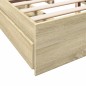 vidaXL Bettgestell mit Schubladen Sonoma-Eiche 150x200cm Holzwerkstoff vidaXL Bettgestell mit Schubladen Sonoma-Eiche 150x200cm Holzwerkstoff