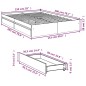 vidaXL Bettgestell mit Schubladen Sonoma-Eiche 150x200cm Holzwerkstoff vidaXL Bettgestell mit Schubladen Sonoma-Eiche 150x200cm Holzwerkstoff