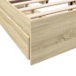 vidaXL Bettgestell mit Schubladen Sonoma-Eiche 120x190cm Holzwerkstoff vidaXL Bettgestell mit Schubladen Sonoma-Eiche 120x190cm Holzwerkstoff