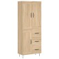 vidaXL Highboard Sonoma-Eiche 69,5x34x180 cm Holzwerkstoff vidaXL Highboard Sonoma-Eiche 69,5x34x180 cm Holzwerkstoff