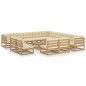 vidaXL 14-tlg. Garten-Lounge-Set mit Kissen Honigbraun Massivholz vidaXL 14-tlg. Garten-Lounge-Set mit Kissen Honigbraun Massivholz