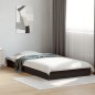 vidaXL Bettgestell Schwarz 90x190 cm Holzwerkstoff vidaXL Bettgestell Schwarz 90x190 cm Holzwerkstoff