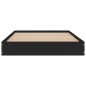 vidaXL Bettgestell Schwarz 90x190 cm Holzwerkstoff vidaXL Bettgestell Schwarz 90x190 cm Holzwerkstoff