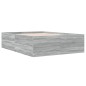 vidaXL Bettgestell Grau Sonoma 140x190 cm Holzwerkstoff vidaXL Bettgestell Grau Sonoma 140x190 cm Holzwerkstoff