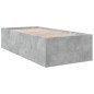 vidaXL Bettgestell Betongrau 75x190 cm Holzwerkstoff vidaXL Bettgestell Betongrau 75x190 cm Holzwerkstoff