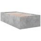 vidaXL Bettgestell Betongrau 75x190 cm Holzwerkstoff vidaXL Bettgestell Betongrau 75x190 cm Holzwerkstoff