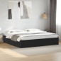 vidaXL Bettgestell Schwarz 180x200 cm Holzwerkstoff vidaXL Bettgestell Schwarz 180x200 cm Holzwerkstoff