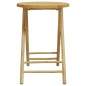 vidaXL 3-tlg. Bistro-Set Klappbar mit Cremeweißen Kissen Bambus vidaXL 3-tlg. Bistro-Set Klappbar mit Cremeweißen Kissen Bambus