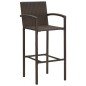 vidaXL 3-tlg. Gartenbar-Set Braun Massivholz Akazie und Poly Rattan vidaXL 3-tlg. Gartenbar-Set Braun Massivholz Akazie und Poly Rattan