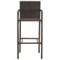 vidaXL 3-tlg. Gartenbar-Set Braun Massivholz Akazie und Poly Rattan vidaXL 3-tlg. Gartenbar-Set Braun Massivholz Akazie und Poly Rattan