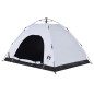 vidaXL Campingzelt 4 Personen Weiß Verdunkelungsstoff Quick Release vidaXL Campingzelt 4 Personen Weiß Verdunkelungsstoff Quick Release