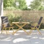 vidaXL Gartentisch Klappbar 110x55x75 cm Bambus vidaXL Gartentisch Klappbar 110x55x75 cm Bambus