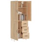 vidaXL Highboard Sonoma-Eiche 69,5x34x180 cm Holzwerkstoff vidaXL Highboard Sonoma-Eiche 69,5x34x180 cm Holzwerkstoff