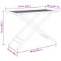 vidaXL Gartentisch Klappbar 110x55x75 cm Bambus vidaXL Gartentisch Klappbar 110x55x75 cm Bambus
