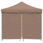 vidaXL Partyzelt Faltbar Pop-Up mit 4 Seitenteilen Braun vidaXL Partyzelt Faltbar Pop-Up mit 4 Seitenteilen Braun