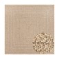 vidaXL Teppich ZIZUR 120x120 cm Jute-Optik Indoor und Outdoor vidaXL Teppich ZIZUR 120x120 cm Jute-Optik Indoor und Outdoor