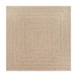 vidaXL Teppich ZIZUR 120x120 cm Jute-Optik Indoor und Outdoor vidaXL Teppich ZIZUR 120x120 cm Jute-Optik Indoor und Outdoor