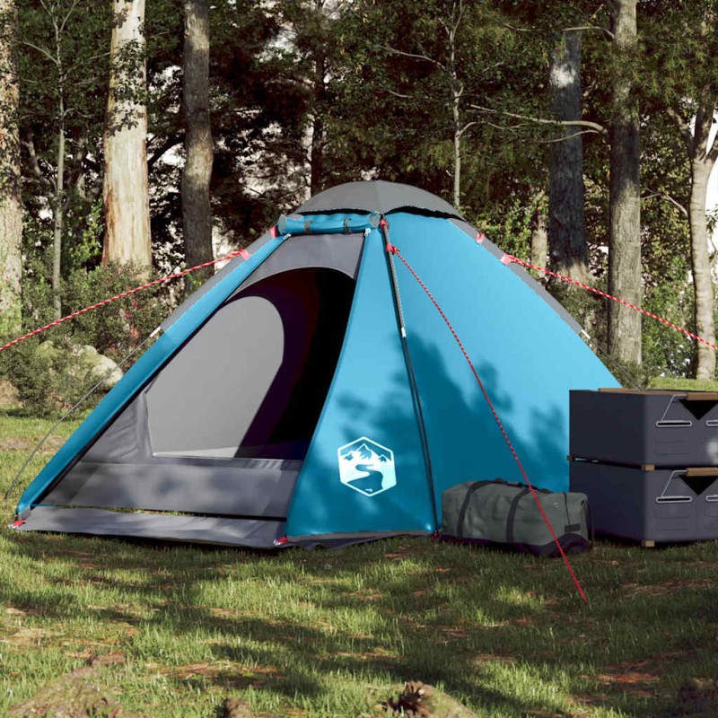 vidaXL Kuppel-Campingzelt 4 Personen Blau Wasserdicht vidaXL Kuppel-Campingzelt 4 Personen Blau Wasserdicht