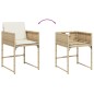 vidaXL 15-tlg. Garten-Essgruppe mit Kissen Beige Poly Rattan vidaXL 15-tlg. Garten-Essgruppe mit Kissen Beige Poly Rattan