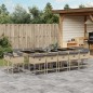 vidaXL 15-tlg. Garten-Essgruppe mit Kissen Beigemischung Poly Rattan vidaXL 15-tlg. Garten-Essgruppe mit Kissen Beigemischung Poly Rattan