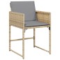 vidaXL 15-tlg. Garten-Essgruppe mit Kissen Beigemischung Poly Rattan vidaXL 15-tlg. Garten-Essgruppe mit Kissen Beigemischung Poly Rattan