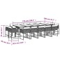vidaXL 15-tlg. Garten-Essgruppe mit Kissen Beigemischung Poly Rattan vidaXL 15-tlg. Garten-Essgruppe mit Kissen Beigemischung Poly Rattan