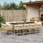 vidaXL 13-tlg. Garten-Essgruppe mit Kissen Beige Poly Rattan vidaXL 13-tlg. Garten-Essgruppe mit Kissen Beige Poly Rattan