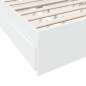 vidaXL Bettgestell mit Schubladen Weiß 90x200 cm Holzwerkstoff vidaXL Bettgestell mit Schubladen Weiß 90x200 cm Holzwerkstoff
