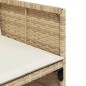 vidaXL 5-tlg. Garten-Essgruppe mit Kissen Beige Poly Rattan vidaXL 5-tlg. Garten-Essgruppe mit Kissen Beige Poly Rattan