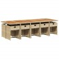 vidaXL 11-tlg. Garten-Essgruppe mit Kissen Beige Poly Rattan vidaXL 11-tlg. Garten-Essgruppe mit Kissen Beige Poly Rattan