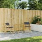 vidaXL 3-tlg. Bistro-Set Klappbar mit Dunkelgrauen Kissen Bambus vidaXL 3-tlg. Bistro-Set Klappbar mit Dunkelgrauen Kissen Bambus