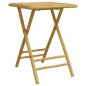 vidaXL 3-tlg. Bistro-Set Klappbar mit Dunkelgrauen Kissen Bambus vidaXL 3-tlg. Bistro-Set Klappbar mit Dunkelgrauen Kissen Bambus