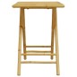 vidaXL 3-tlg. Bistro-Set Klappbar mit Dunkelgrauen Kissen Bambus vidaXL 3-tlg. Bistro-Set Klappbar mit Dunkelgrauen Kissen Bambus