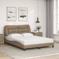 vidaXL Bett mit Matratze Cappuccino-Braun 120x200 cm Kunstleder vidaXL Bett mit Matratze Cappuccino-Braun 120x200 cm Kunstleder