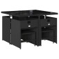 vidaXL 9-tlg. Garten-Essgruppe mit Kissen Schwarz Poly Rattan vidaXL 9-tlg. Garten-Essgruppe mit Kissen Schwarz Poly Rattan