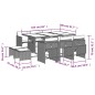 vidaXL 11-tlg. Garten-Essgruppe mit Kissen Schwarz Poly Rattan vidaXL 11-tlg. Garten-Essgruppe mit Kissen Schwarz Poly Rattan