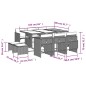 vidaXL 11-tlg. Garten-Essgruppe mit Kissen Beige Poly Rattan vidaXL 11-tlg. Garten-Essgruppe mit Kissen Beige Poly Rattan