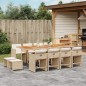 vidaXL 13-tlg. Garten-Essgruppe mit Kissen Beige Poly Rattan vidaXL 13-tlg. Garten-Essgruppe mit Kissen Beige Poly Rattan
