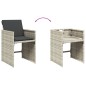 vidaXL 17-tlg. Garten-Essgruppe mit Kissen Hellgrau Poly Rattan vidaXL 17-tlg. Garten-Essgruppe mit Kissen Hellgrau Poly Rattan