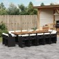 vidaXL 15-tlg. Garten-Essgruppe mit Kissen Schwarz Poly Rattan vidaXL 15-tlg. Garten-Essgruppe mit Kissen Schwarz Poly Rattan