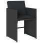 vidaXL 17-tlg. Garten-Essgruppe mit Kissen Schwarz Poly Rattan vidaXL 17-tlg. Garten-Essgruppe mit Kissen Schwarz Poly Rattan