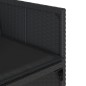 vidaXL 17-tlg. Garten-Essgruppe mit Kissen Schwarz Poly Rattan vidaXL 17-tlg. Garten-Essgruppe mit Kissen Schwarz Poly Rattan