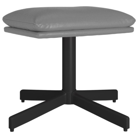 Fußhocker Anthrazit 60x60x36 cm Kunstleder
